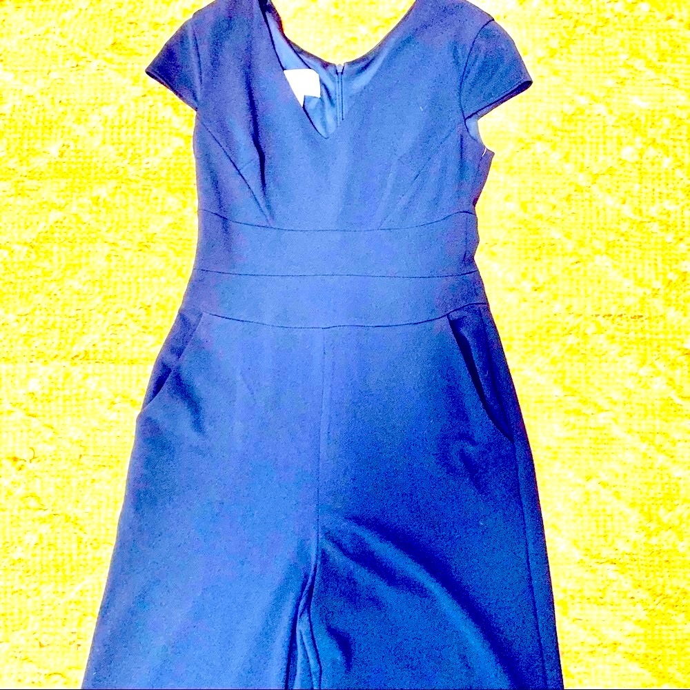 NWOT Donna Morgan Cap Sleeve V Neck Jumpsuit